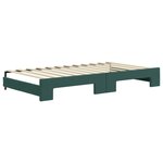 vidaXL Lit de jour avec gigogne et tiroirs sans matelas 100x200 cm