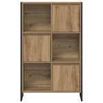 vidaXL Bibliothèque Chêne artisan 68 x 30 x 108.5 cm Bois d'ingénierie