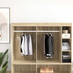 vidaXL Tige de placard 2 Pièces Argenté 764 x 15 x 29 mm