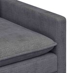 vidaXL Canapé Gris foncé 126 x 81 x 87 5 cm Polyester