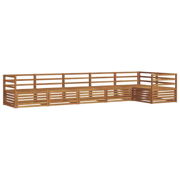 vidaXL Ensemble de canapés d'extérieur 6 pc Naturel