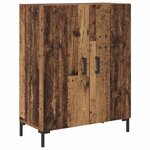 vidaXL Haut Armoire 2 Pièces Bois Ancien Bois d'ingénierie