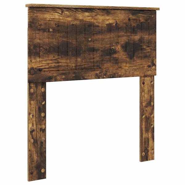 vidaXL Tête de lit avec tête de lit Chêne fumé 80 cm Bois d'ingénierie