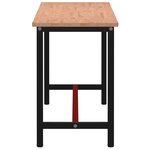 vidaXL Établi 200x55x81 5 cm bois massif de hêtre et métal