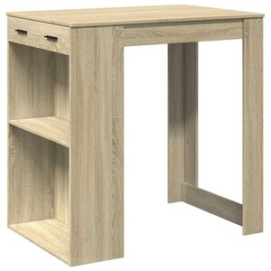 vidaXL Table de bar chêne sonoma 102x70x103 5 cm bois d'ingénierie