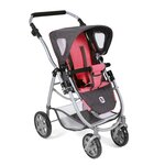 Bayer Chic 2000 637-41 - Poussette pour poupées 3 en 1 EMOTION - anthracite-rose