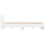 vidaXL Cadre de lit sans matelas blanc 135x190 cm