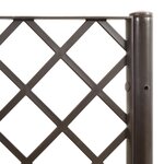 vidaXL Jardinière avec treillis marron 160x40x142 cm PP