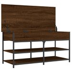 vidaXL Banc à chaussures chêne marron 100x42 5x50 cm bois d'ingénierie