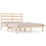 vidaXL Cadre de lit Bois de pin massif 120x200 cm