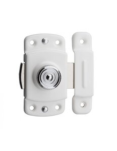 THIRARD - Verrou pour porte d'ameublement  35mm  blanc - THIRARD