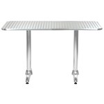 vidaXL Ensemble à manger d'extérieur 5 Pièces Aluminium Argenté