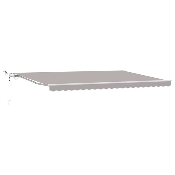 vidaXL Auvent Rétractable Gris clair 500 × 300 cm Tissu et Métal
