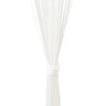 vidaXL Rideau en fils 2 Pièces 100 x 250 cm Blanc