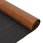 vidaXL Tapis rectangulaire marron 70x400 cm bambou