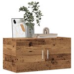 vidaXL Meuble mural vieux bois 80x39x40 cm bois d'ingénierie