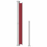 vidaXL Auvent latéral rétractable de patio 220x300 cm Rouge