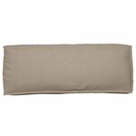 vidaXL Coussin pour dossier de palette Taupe 120 x 40 x 12 cm