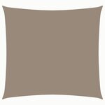 vidaXL Voile de parasol tissu oxford carré 7x7 m taupe