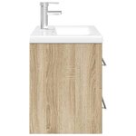 vidaXL Ensemble de meubles de salle de bain 2 Pièces chêne sonoma