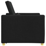 vidaXL Canapé-lit escamotable simple Noir 90 x 165 x 87 cm tissu