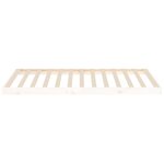 vidaXL Cadre de lit blanc 100x200 cm bois de pin massif