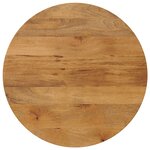 vidaXL Dessus de table Ø 90x3 8 cm rond bois de manguier massif
