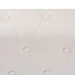 vidaXL Canapé d'angle Chesterfield 5 plc Cuir artificiel Blanc