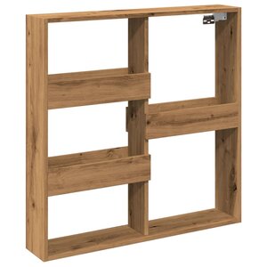 vidaXL Armoire murale chêne artisanal 80x15x80 cm bois d'ingénierie