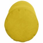 vidaXL Coussins d'accent 2 Pièces Jaune Ø 15 x 40 cm