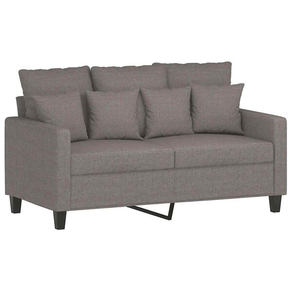 vidaXL Canapé à 2 places Taupe 120 cm Tissu