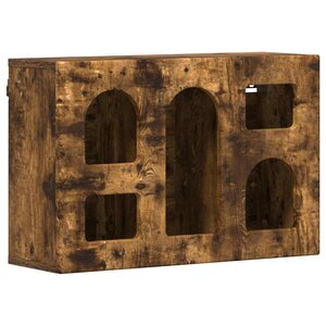 vidaXL Armoire suspendue Chêne fumé 60 x 20 x 40 cm Bois d'ingénierie