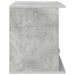 vidaXL Support de télévision avec tiroir Gris béton 79 x 40 x 48 cm