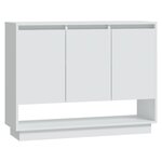vidaXL Buffet Blanc 97x31x75 cm Bois d'ingénierie