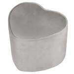 Roba pouf en forme de cœur pour enfants gris argenté