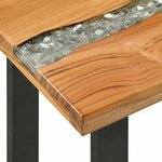 vidaXL Table console Marron 100 x 35 x 75 cm Bois de teck massif