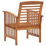 vidaXL Chaises de jardin lot de 2 Bois d'acacia massif
