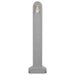 vidaXL Réservoir de jardin avec robinet Gris clair Aspect de pierre