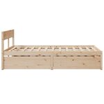 vidaXL Cadre de lit sans matelas 140x190 cm bois de pin massif