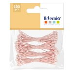Set 100 Étamines Roses Papier
