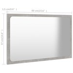 vidaXL Ensemble de meubles de salle de bain 2 Pièces gris béton