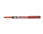 Stylo roller Hi-Tecpoint V5 Encre liquide Pointe Fine Rouge PILOT