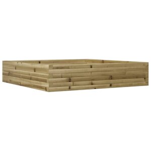 vidaXL Jardinière 110x110x23 cm bois de pin imprégné