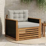 vidaXL Sofa de milieu extérieur Naturel