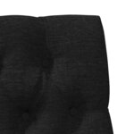 vidaXL Tête de lit capitonnée Noir 75 cm Pin massif