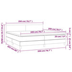 vidaXL Sommier à lattes de lit et matelas Vert foncé 200x200cm Velours