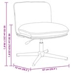 vidaXL Chaise pivotante de bureau noir bouclé comme de la laine tissu