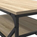 vidaXL Table Basse avec Étagère Chêne Sonoma 90x50x40 cm Bois d'ingénierie