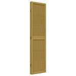 vidaXL Cloison de séparation 4 panneaux marron bois paulownia massif