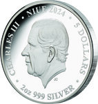 Pièce de monnaie en Argent 5 Dollars g 62.2 (2 oz) Millésime 2024 Forces of Nature TORNADO